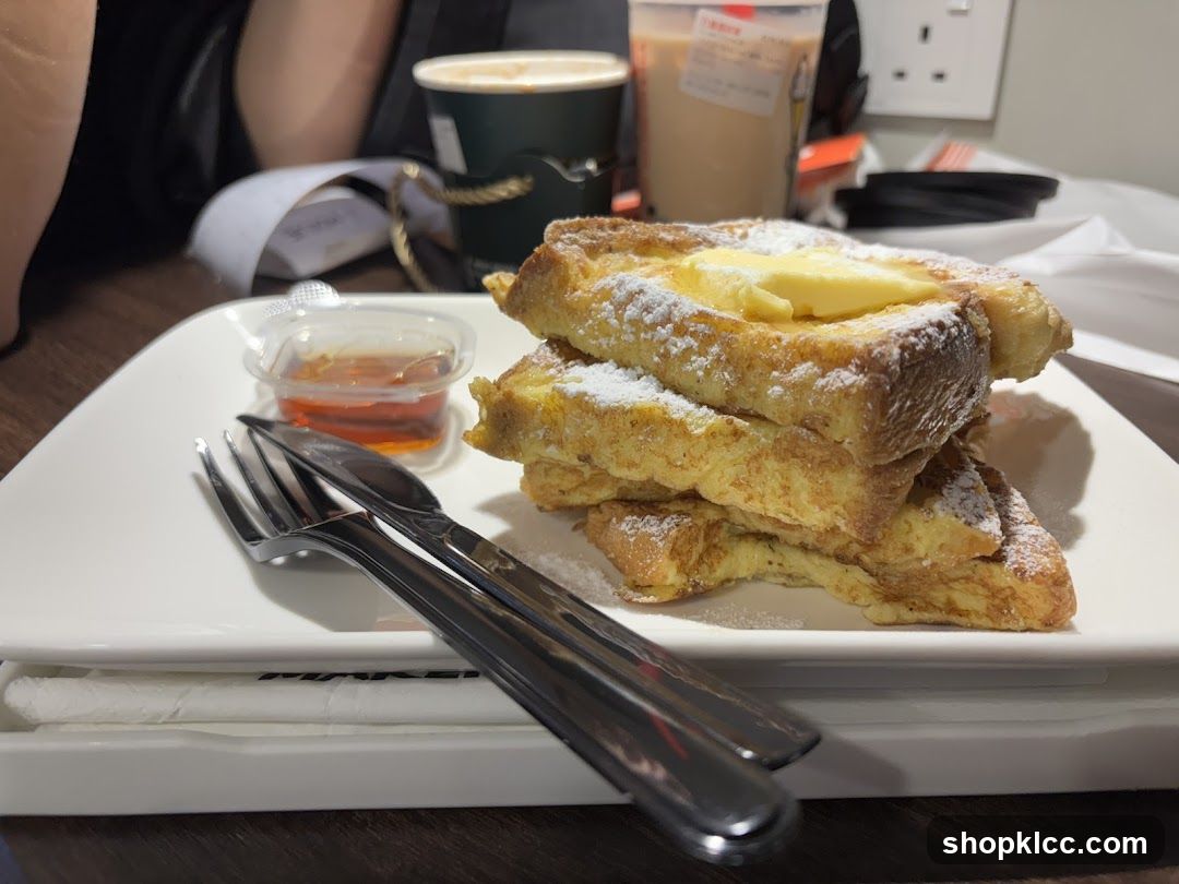 French Toast with Butter and Syrup