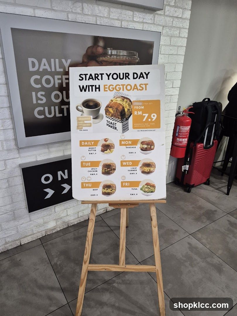 Eggtoast Menu