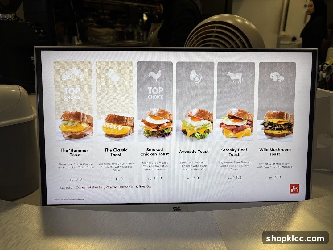 Toast Menu