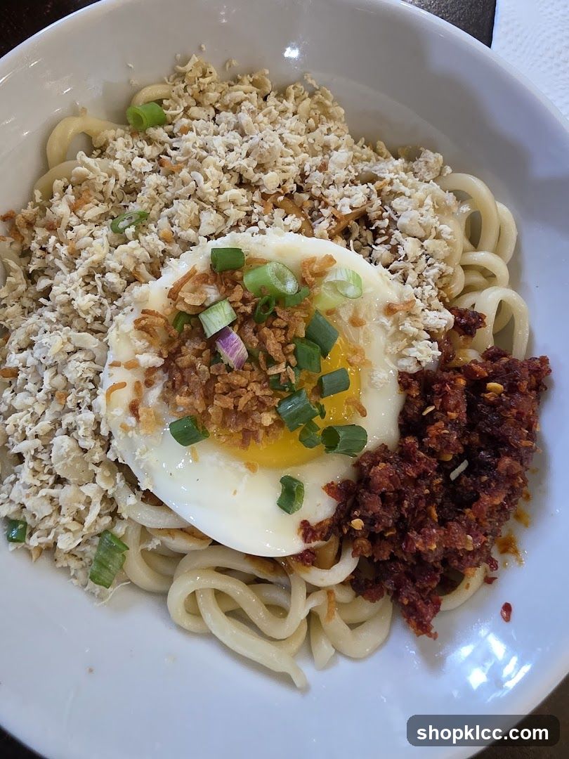 Noodle Bowl with Egg and Toppings