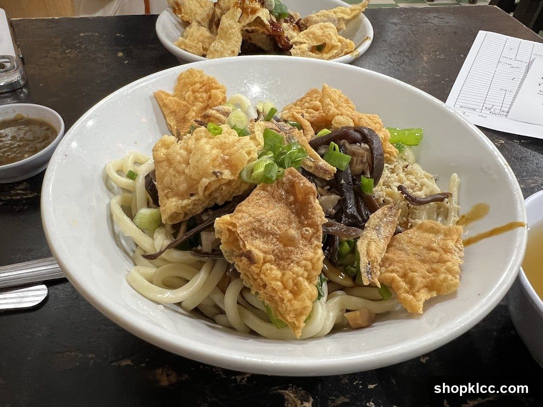 Noodle Dish with Crispy Toppings
