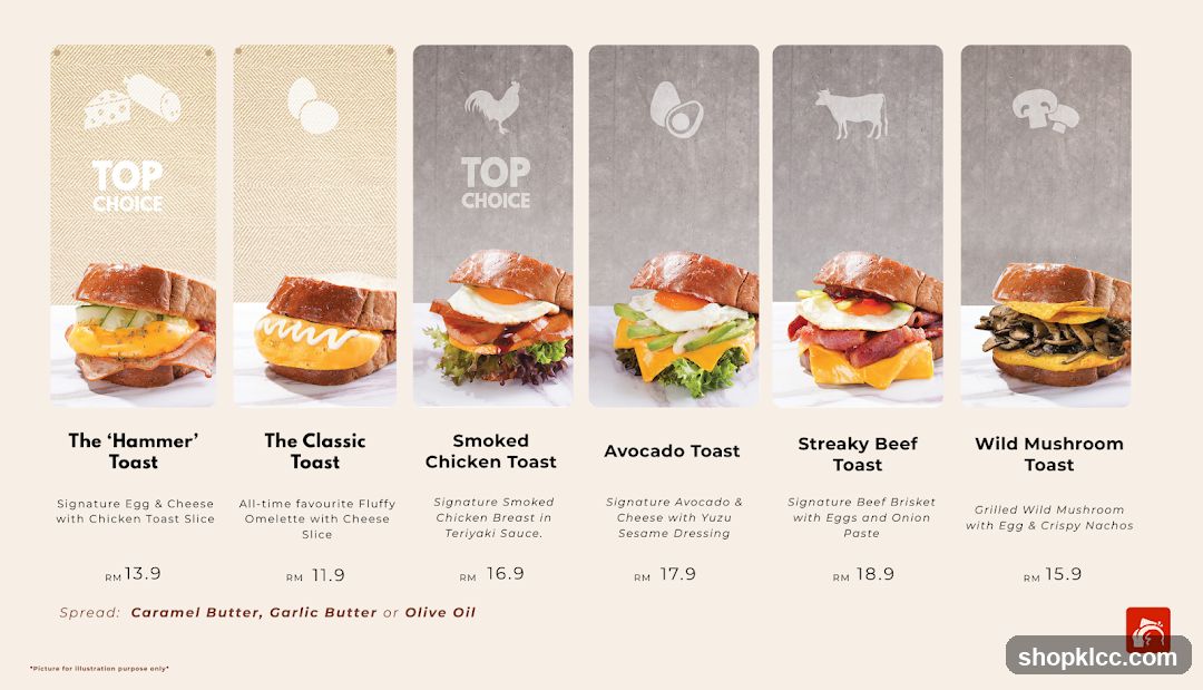 Toast Menu