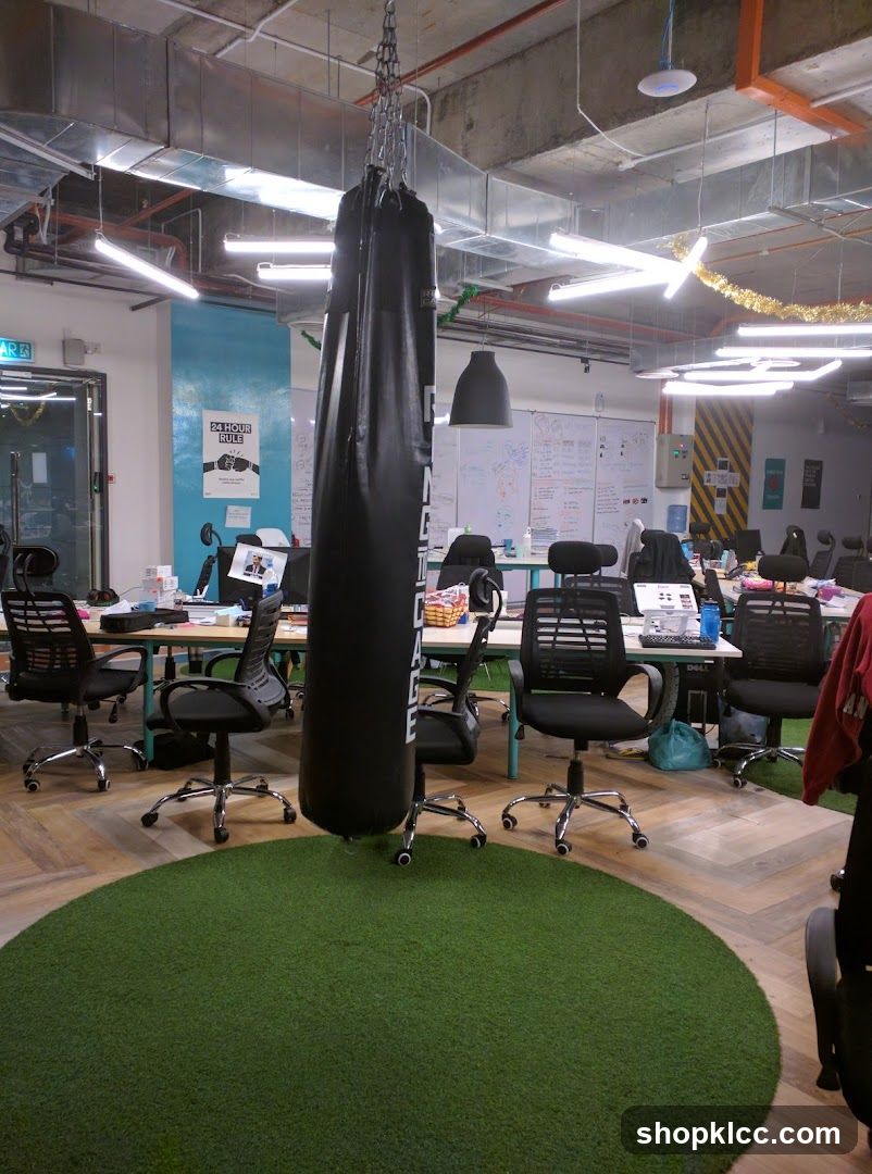 Office with Punching Bag