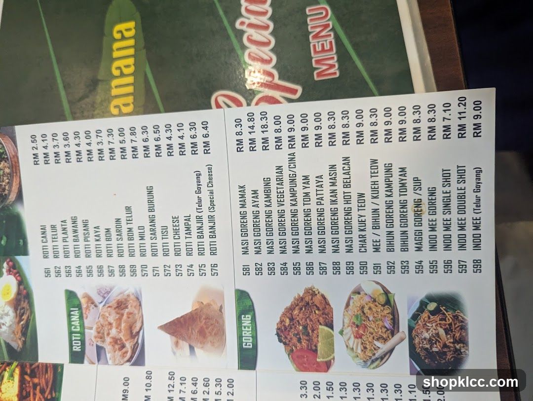 Special Menu