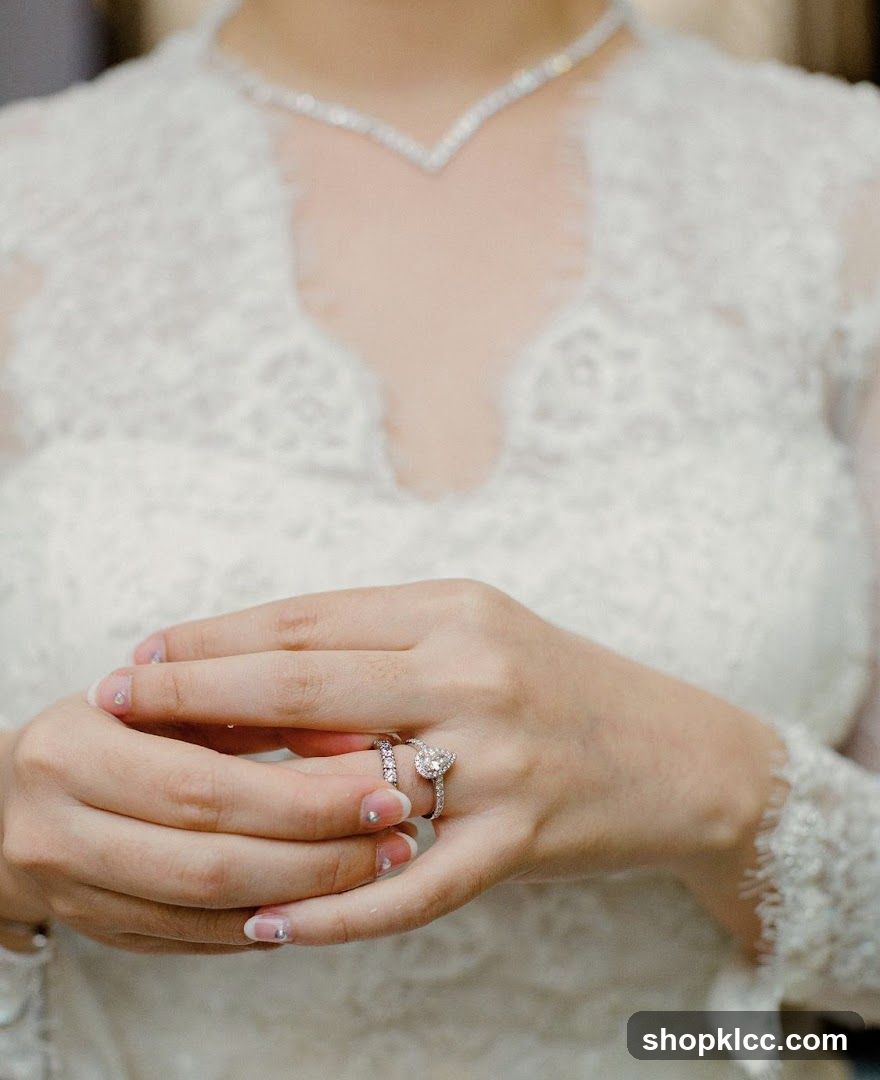 Bride's Hands with Wedding Rings