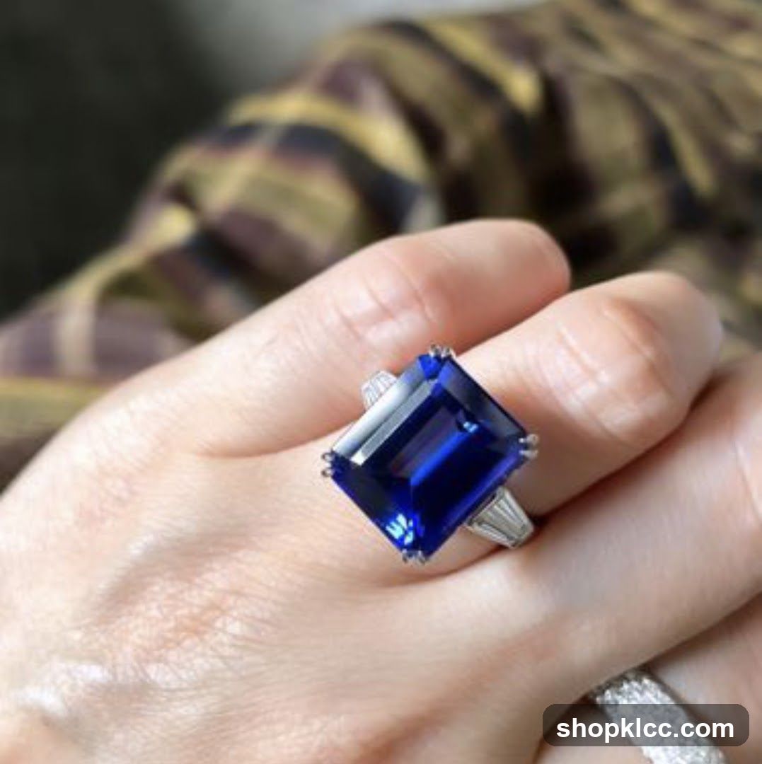 Emerald Cut Sapphire Ring