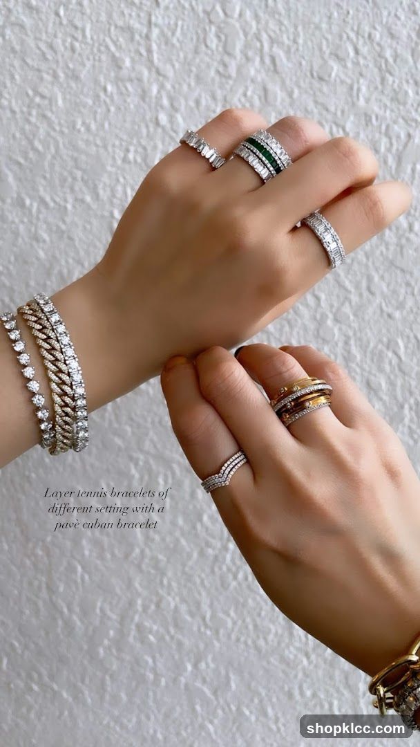 Diamond Jewelry on Hands
