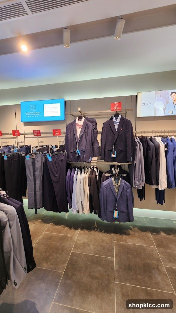 Men's Suits and Trousers Display