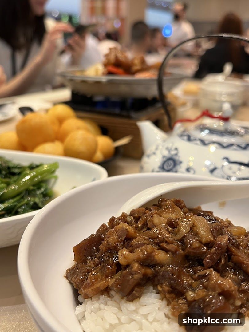 Braised Pork Rice with Side Dishes