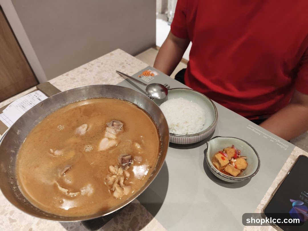 Chicken Soup with Rice and Tofu