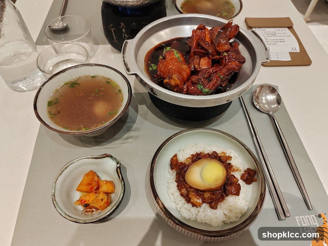 Braised Chicken and Rice Set