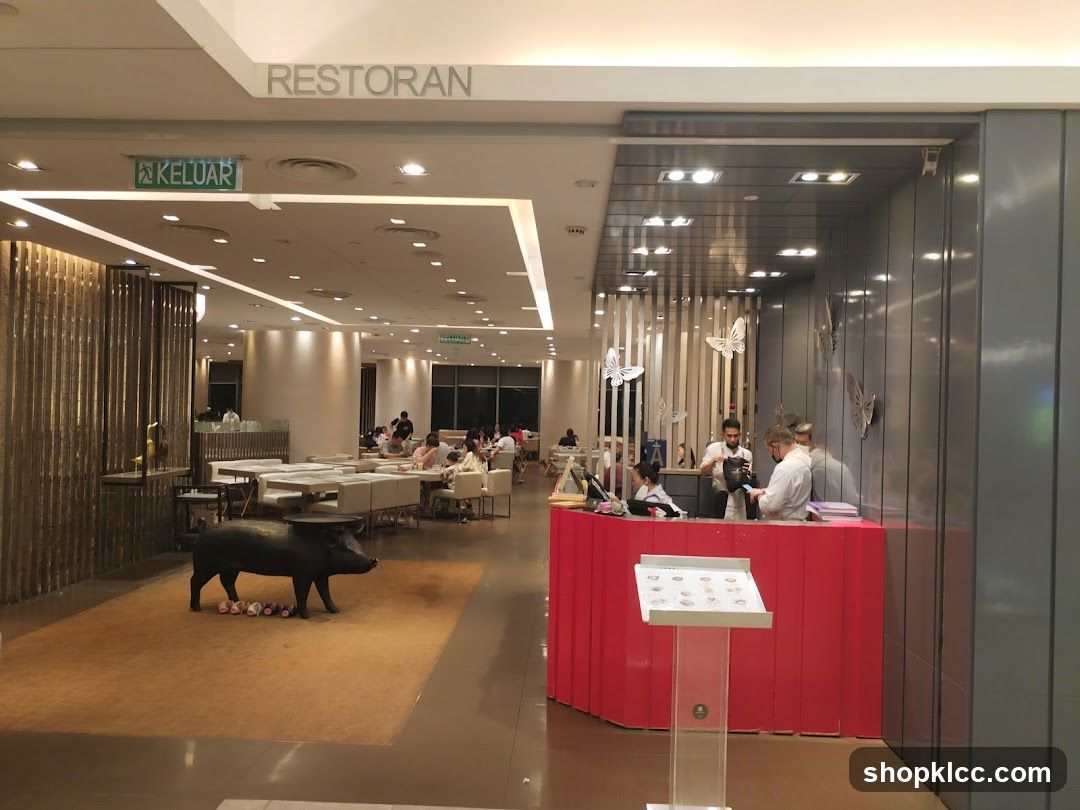 Restaurant Interior with Reception Area