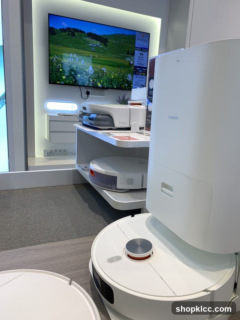 Xiaomi Robot Vacuums and TV Display