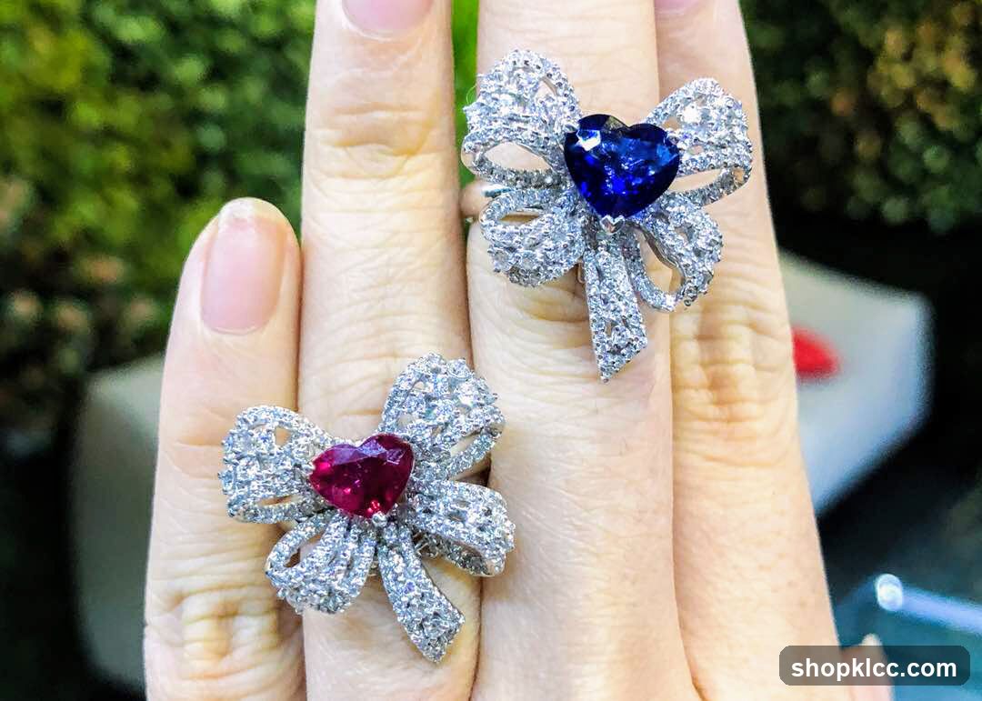 Diamond Bow Rings