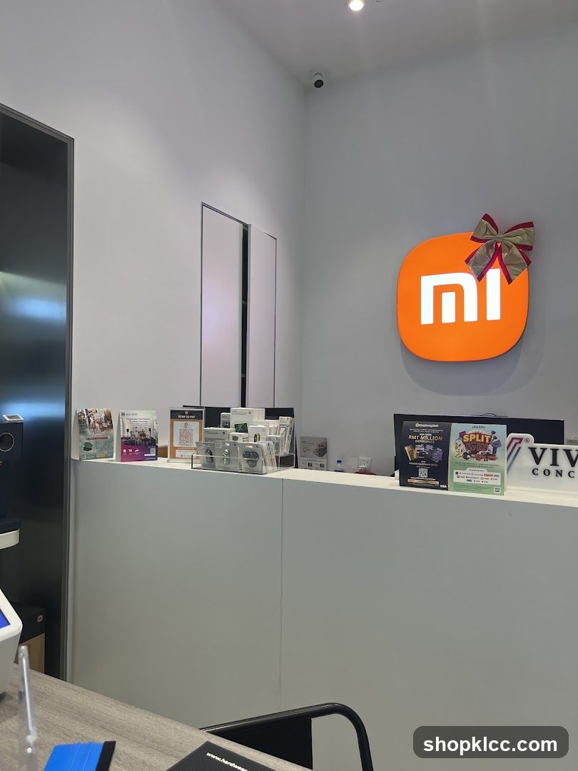Store Interior with Xiaomi Logo