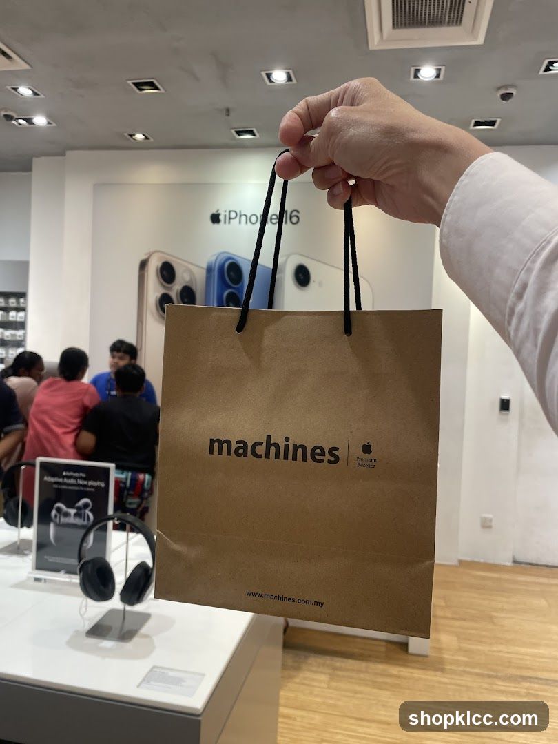 Shopping Bag with Apple Products