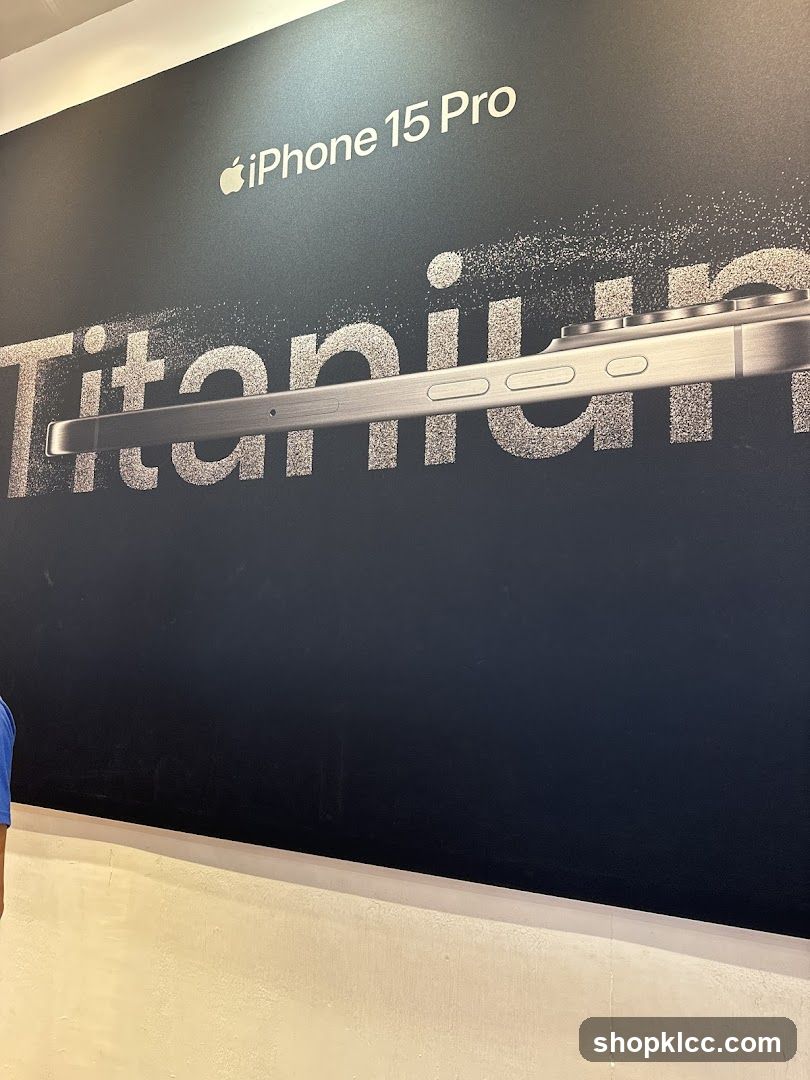 iPhone 15 Pro Titanium Advertisement
