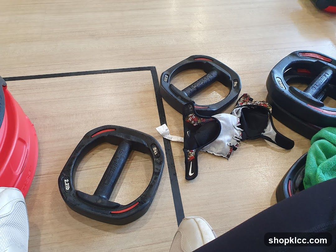 Fitness Equipment and Accessories on Floor