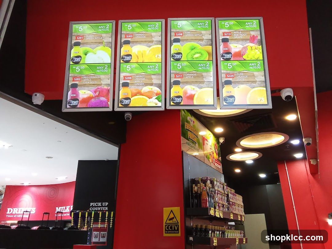 Juice Menu