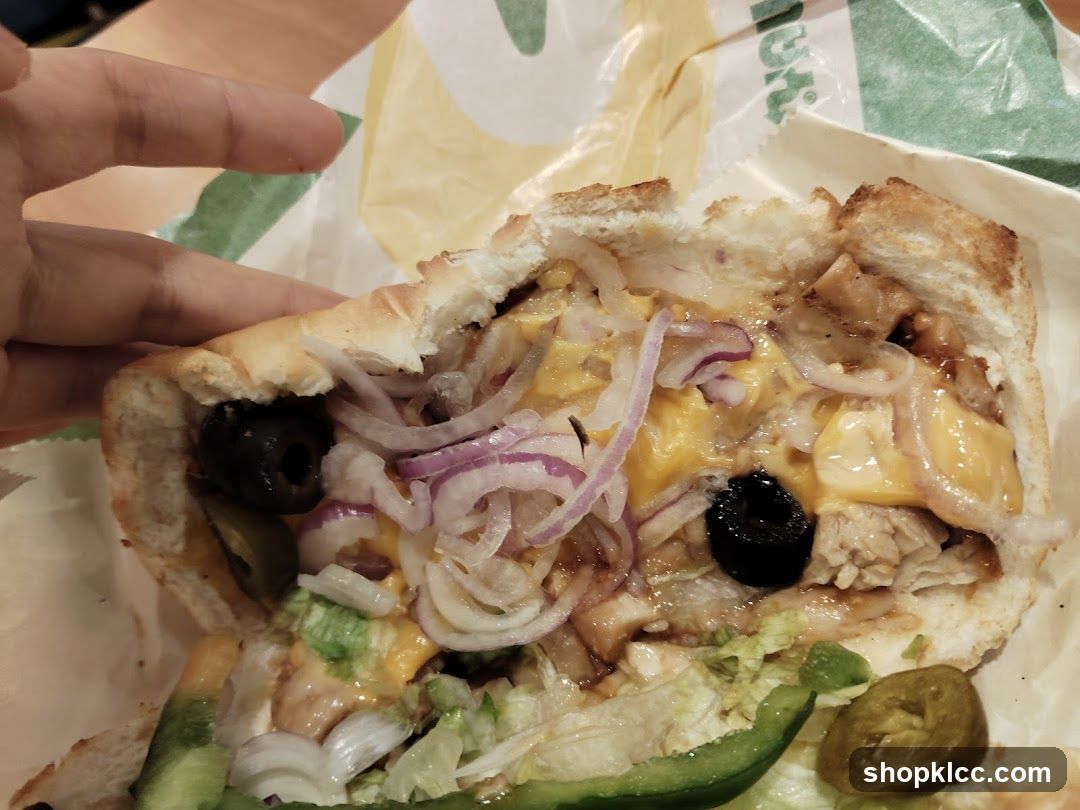 Sub Sandwich with Toppings