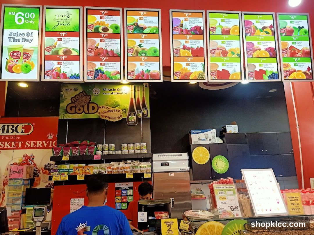 Fruit Shop Menu and Products