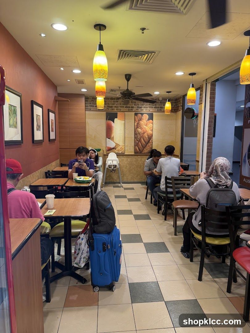 Interior of a Subway restaurant