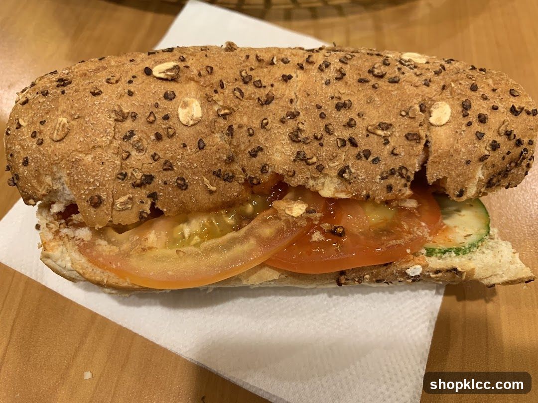 Sandwich with Tomato and Cucumber