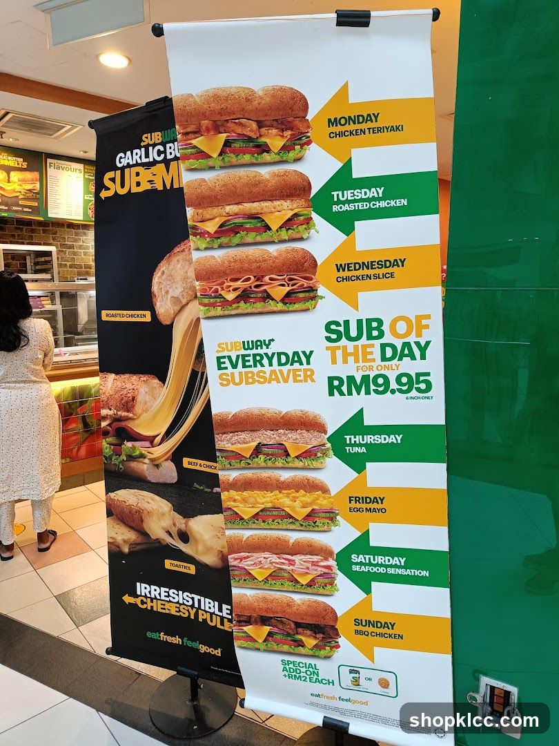 Subway Sub of the Day Promotion