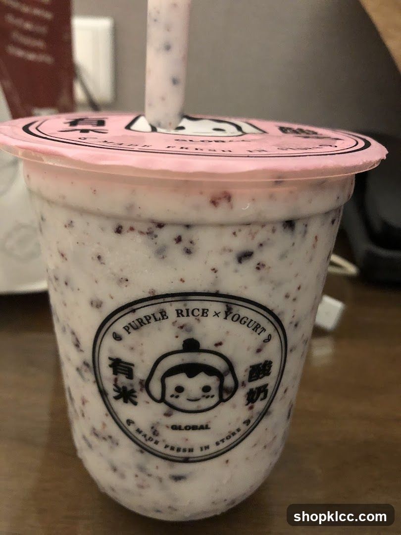 Purple Rice Yogurt Drink