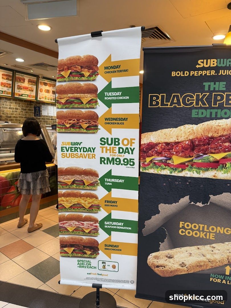 Subway Sub of the Day Promotion