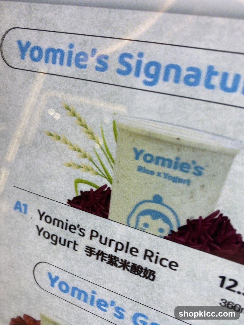 Yomie's Signature Menu