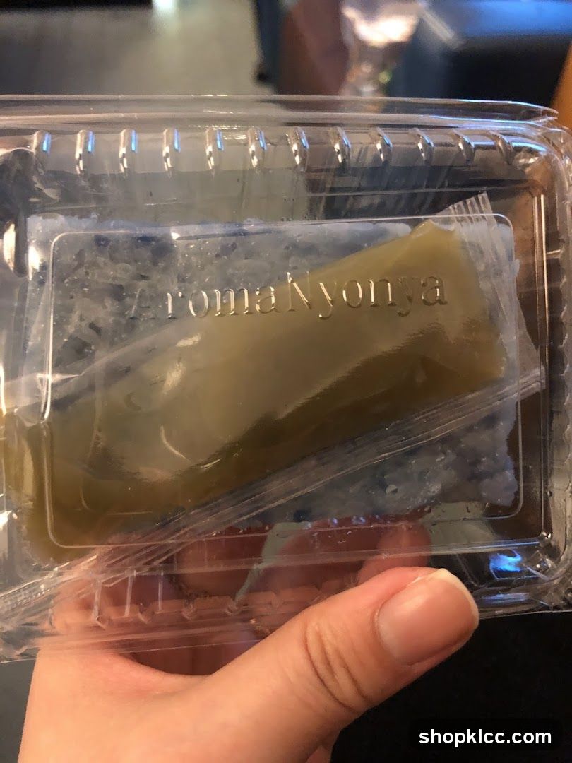 Dessert in a plastic container