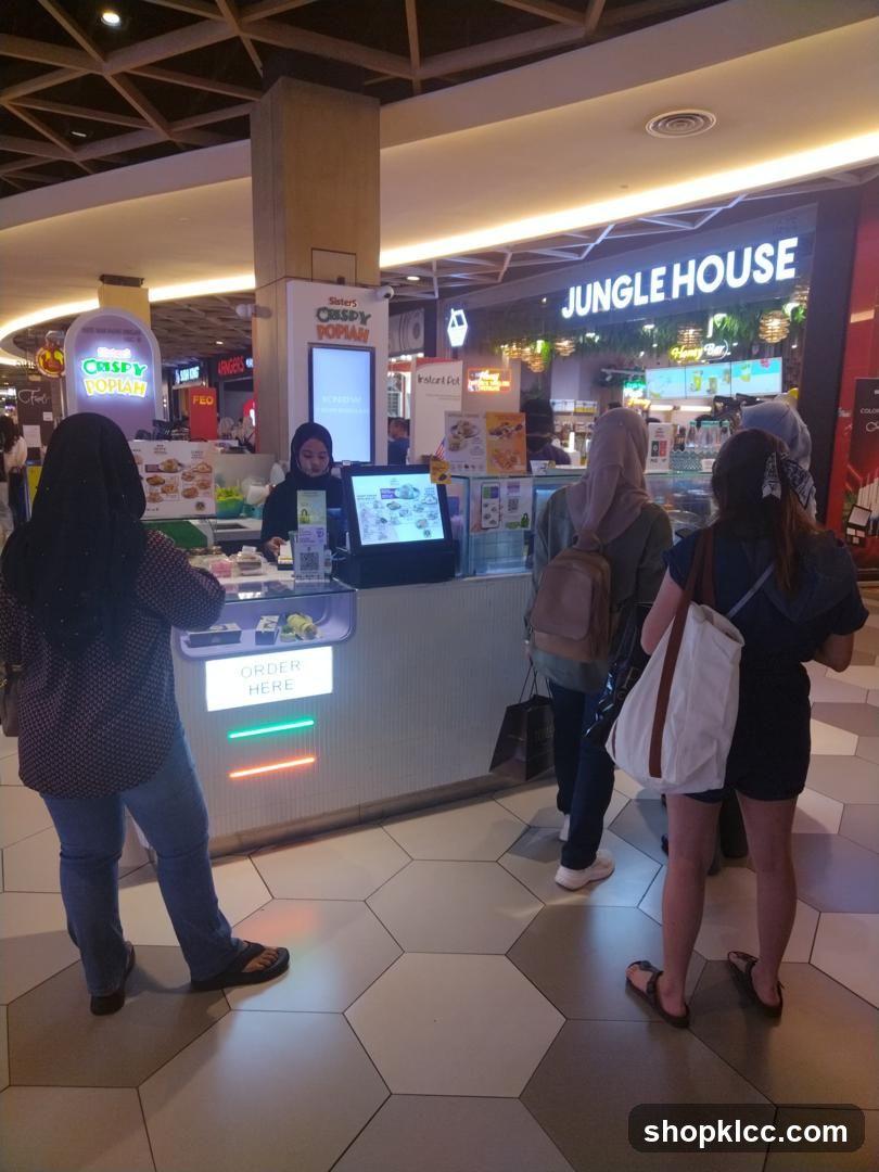 Popcorn and Food Stalls in a Mall