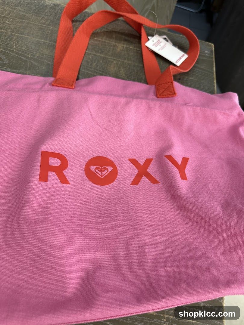 Pink Roxy Tote Bag
