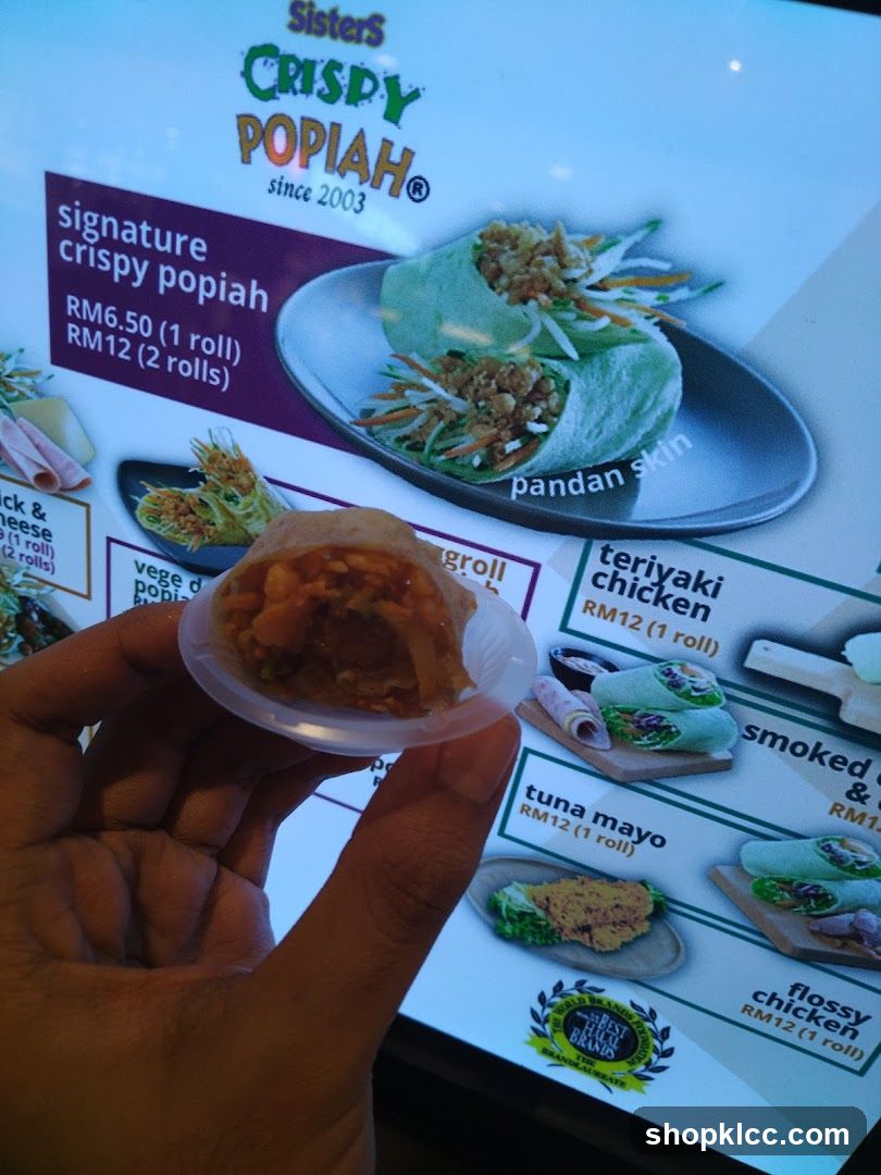 Sisters Crispy Popiah Menu