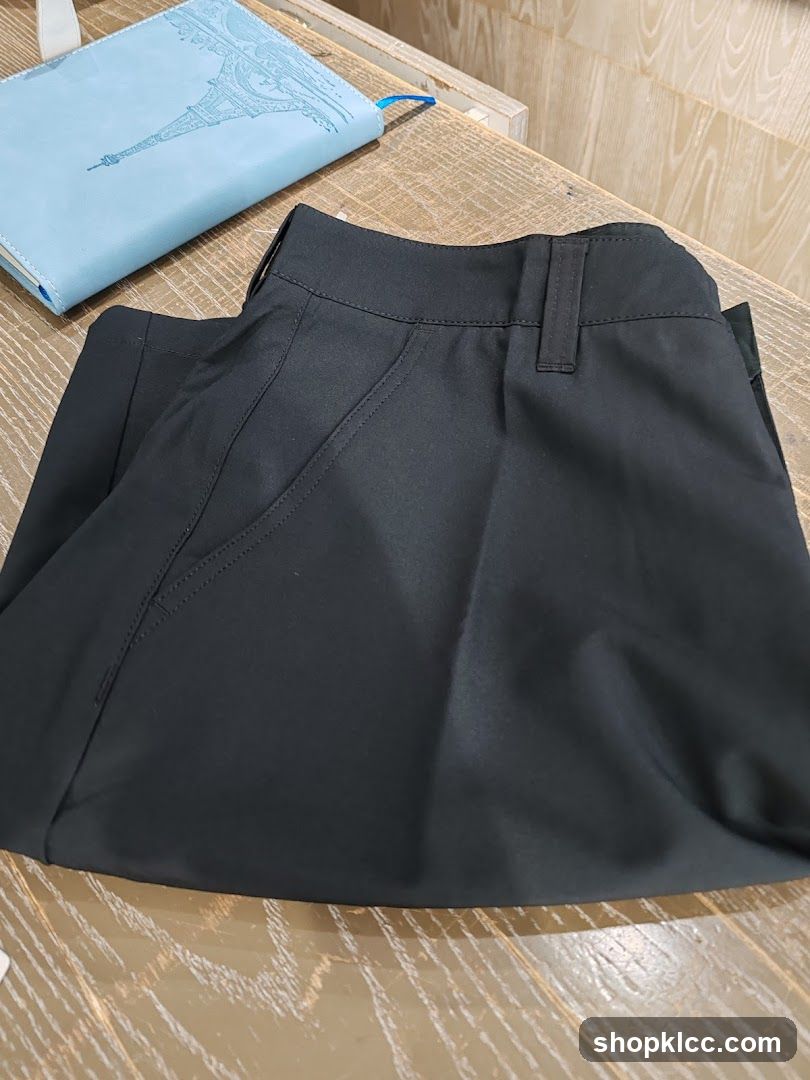 Black Pants and Notebook