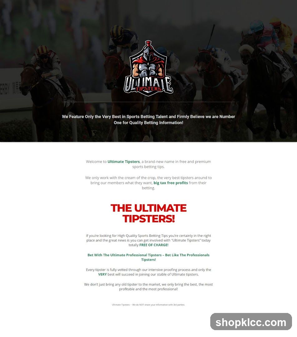Ultimate Tipsters Website