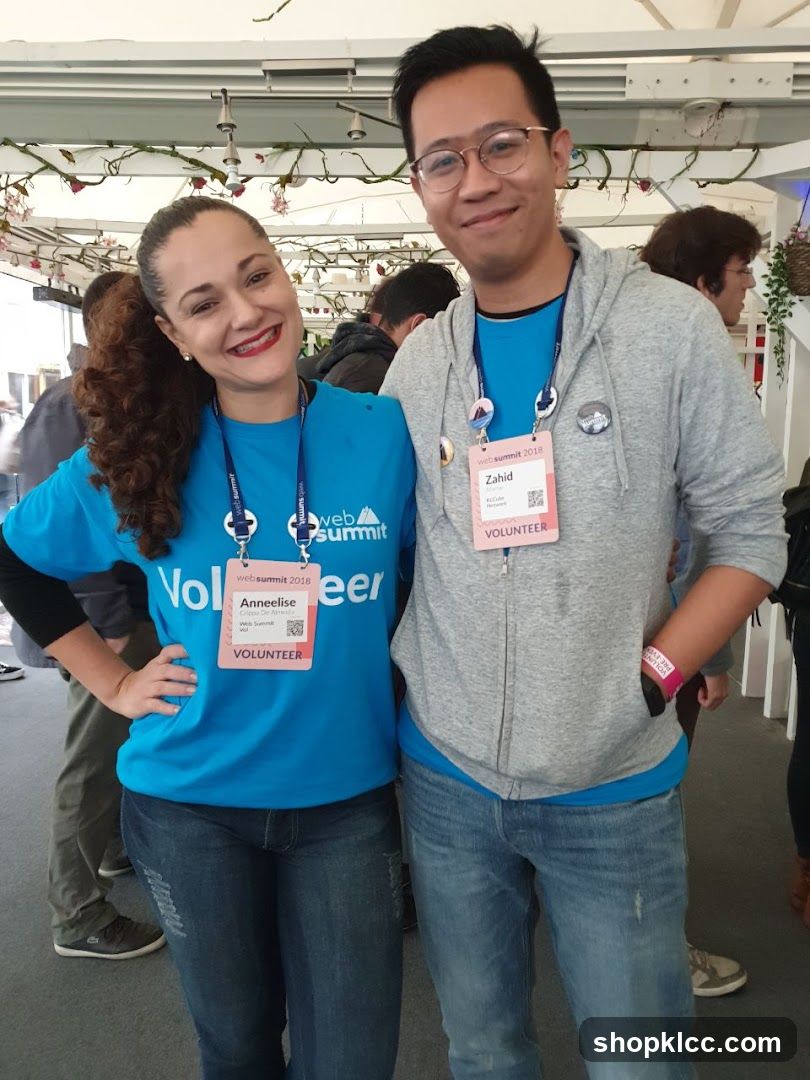 Volunteers at Web Summit 2018
