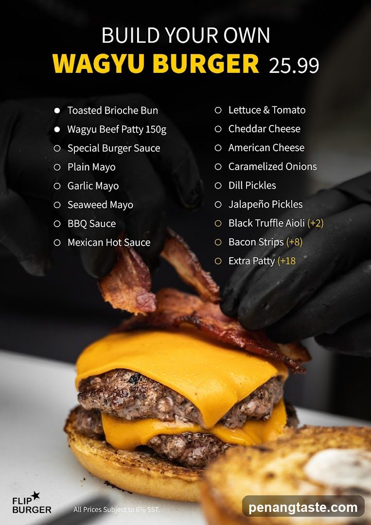 BUILD YOUR OWN WAGYU BURGER