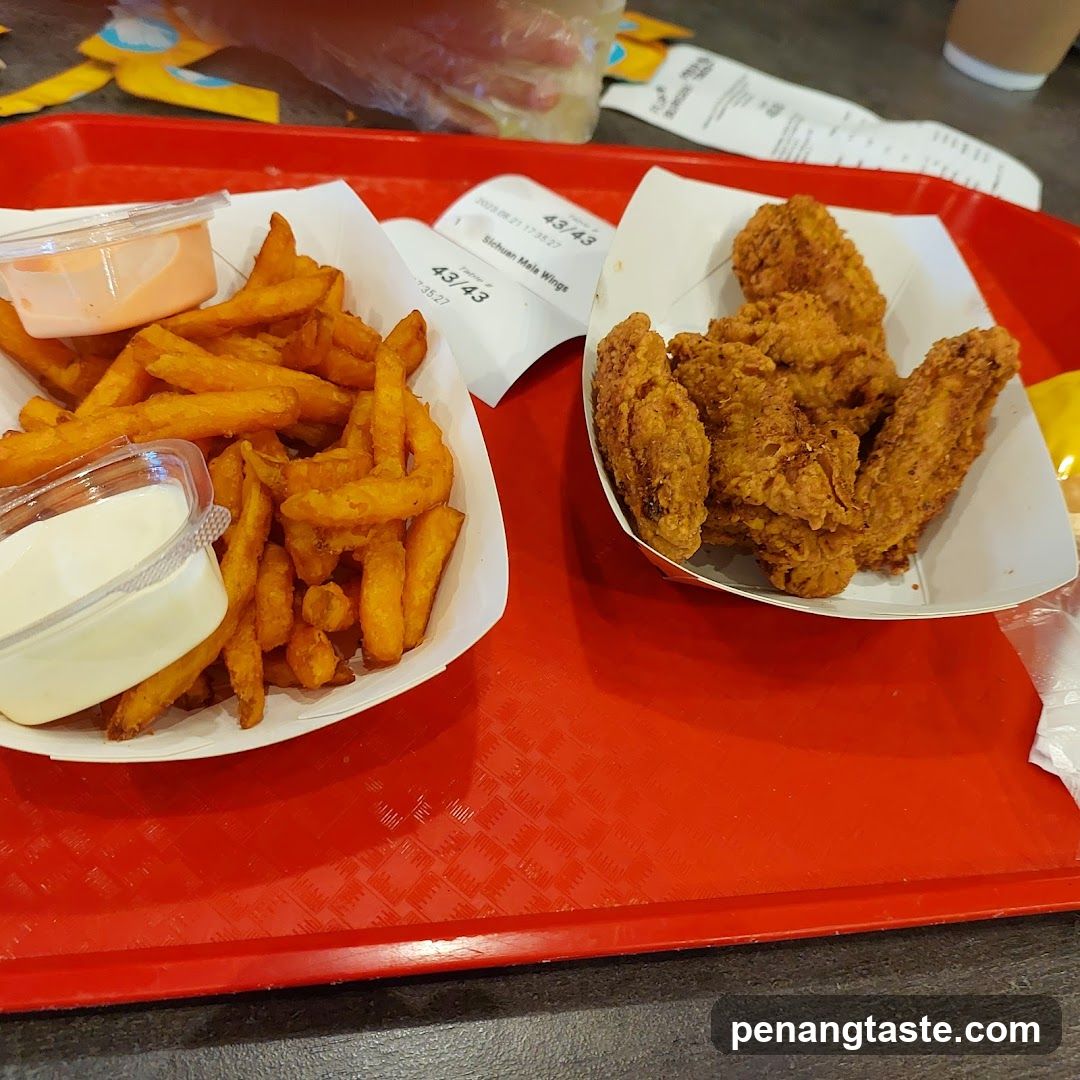 Fried Chicken and Fries