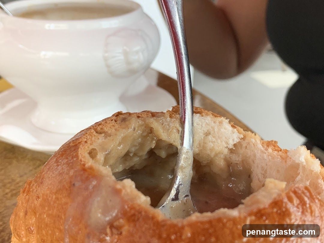 Soup in Bread Bowl