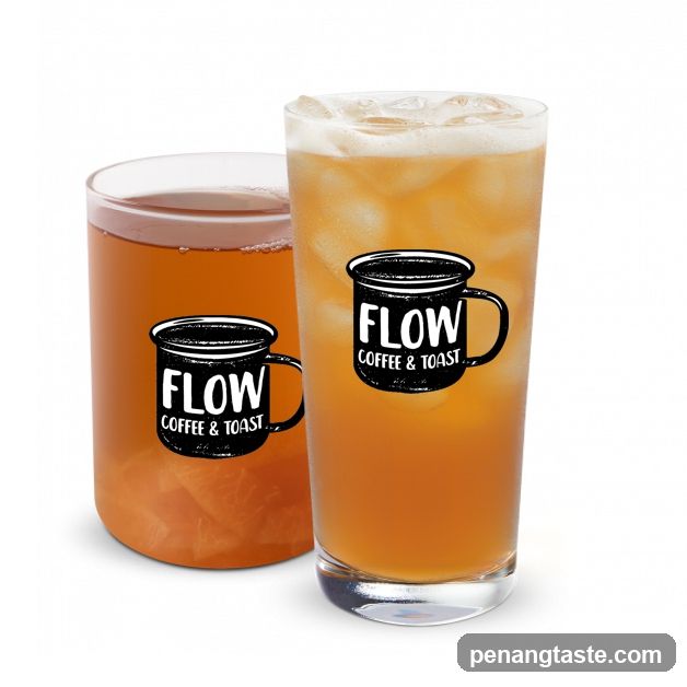 Two Iced Drinks with Logo