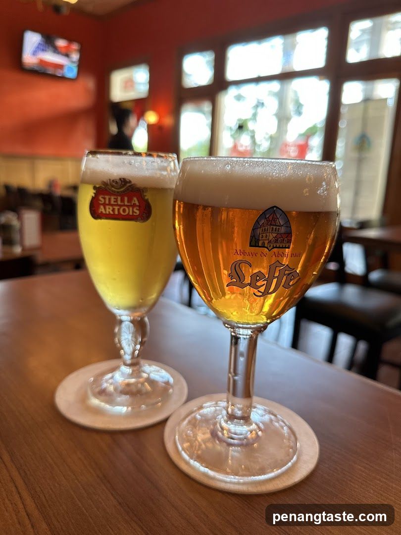 Two Beers on a Table