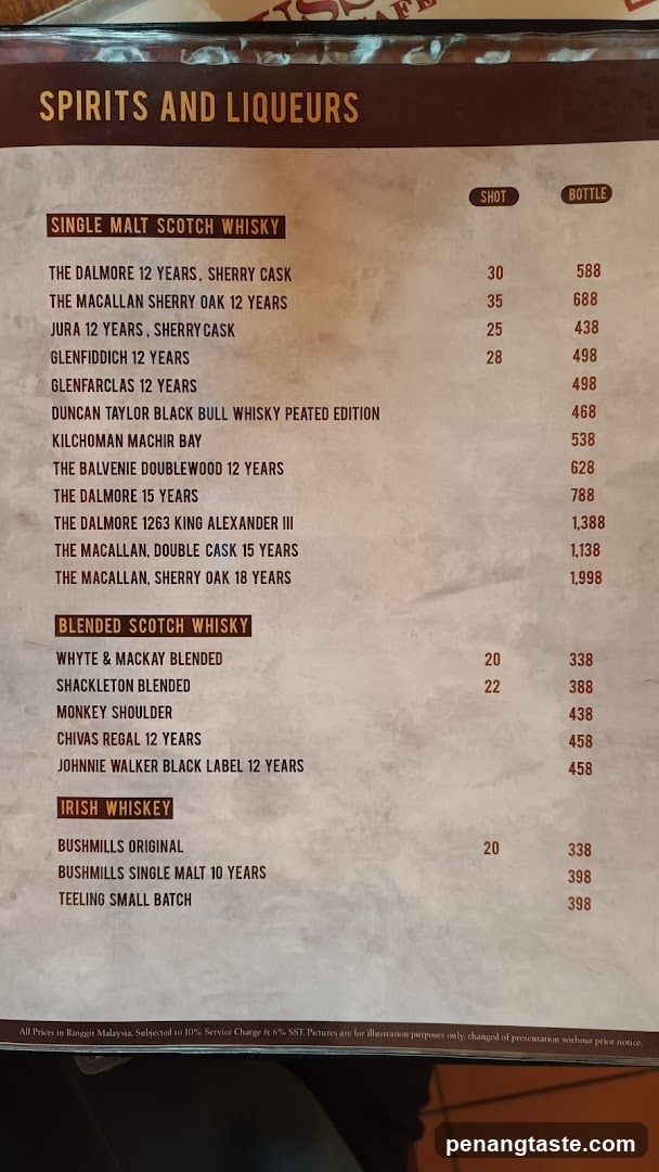 Spirits and Liqueurs