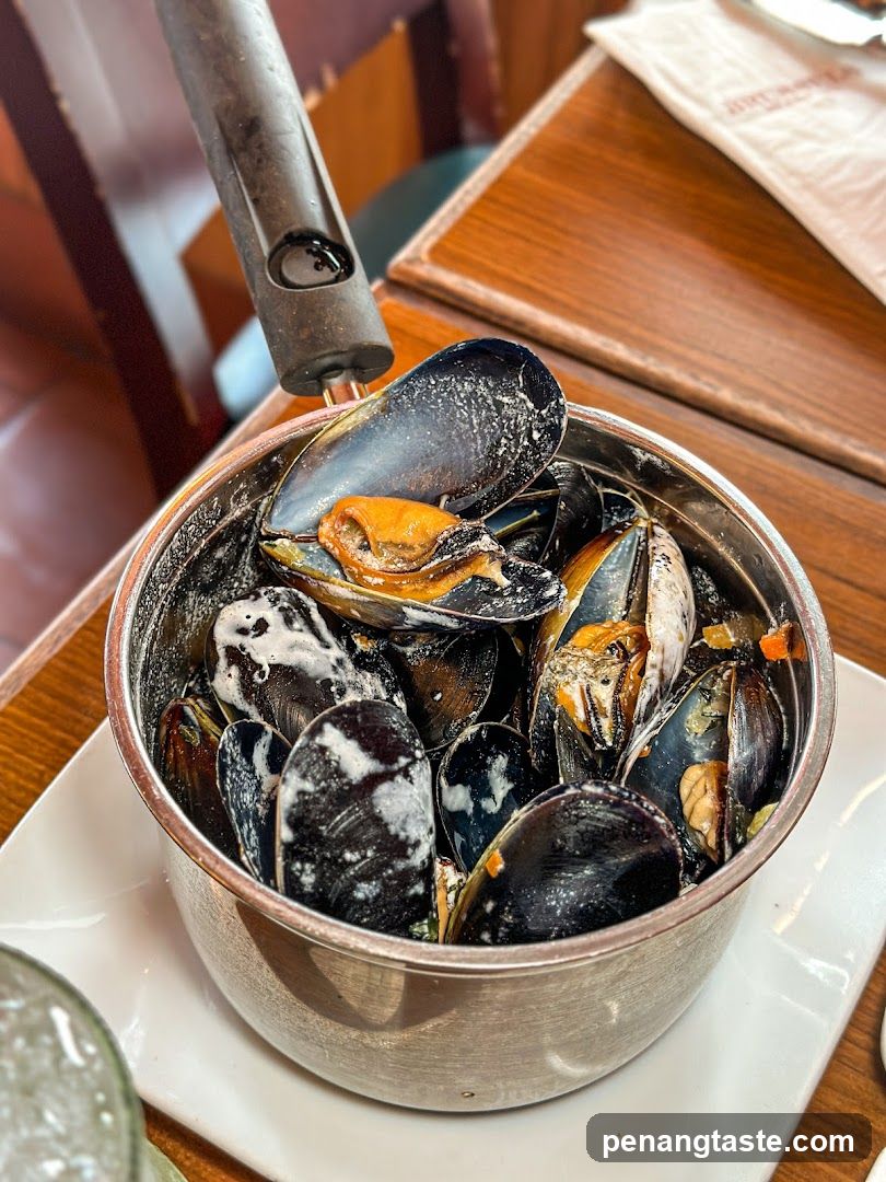Steamed Mussels