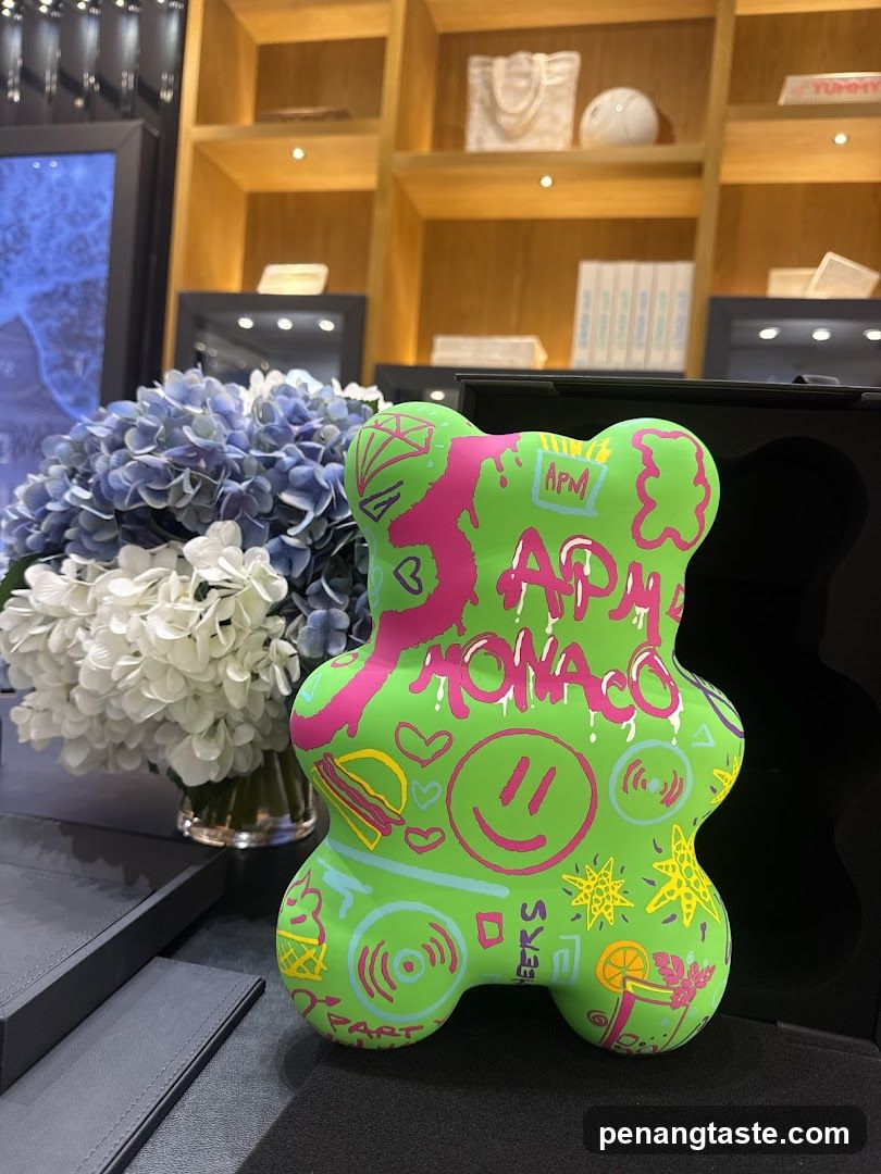 Decorated Bear Figurine