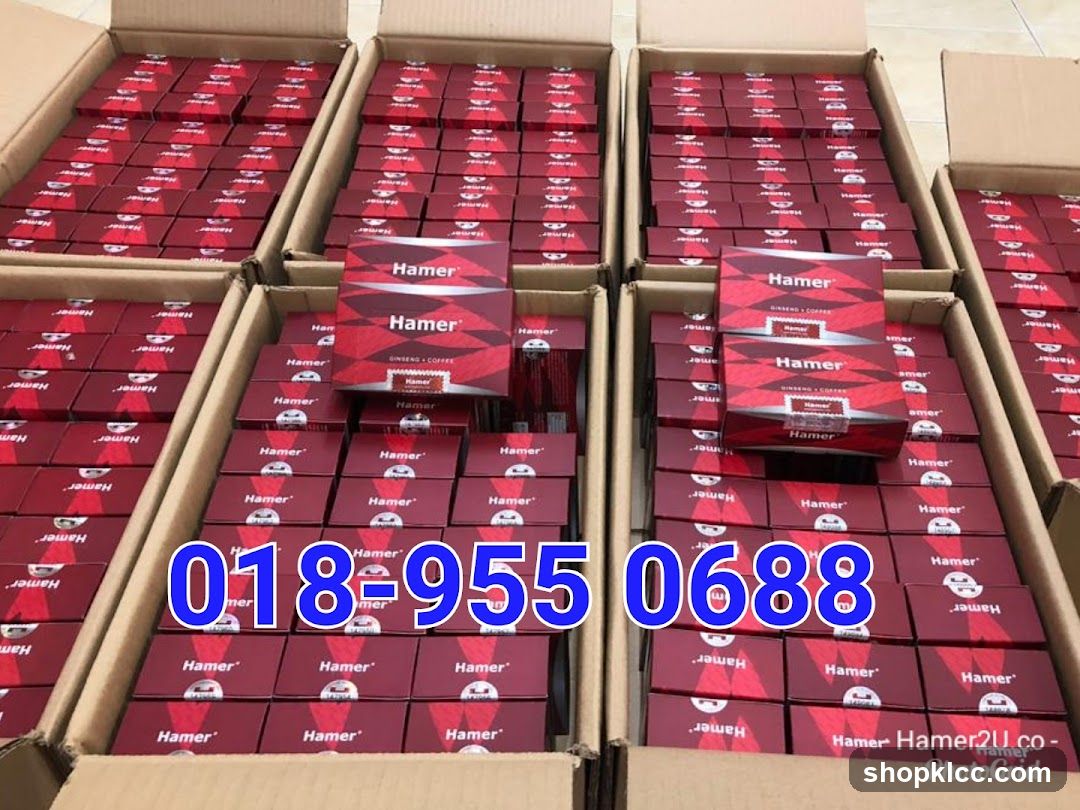 Boxes of Hamer Ginseng Coffee
