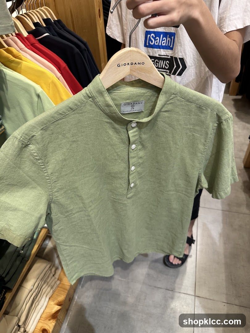 Green Henley Shirt