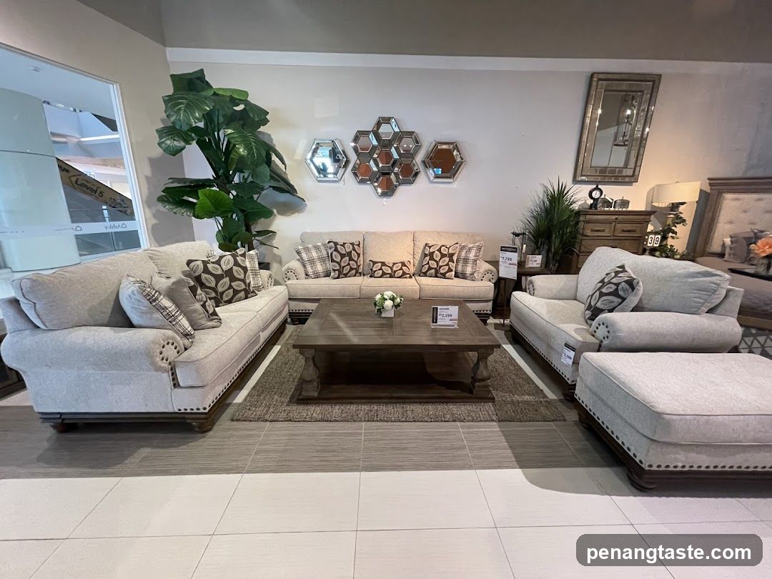 Living Room Furniture Display