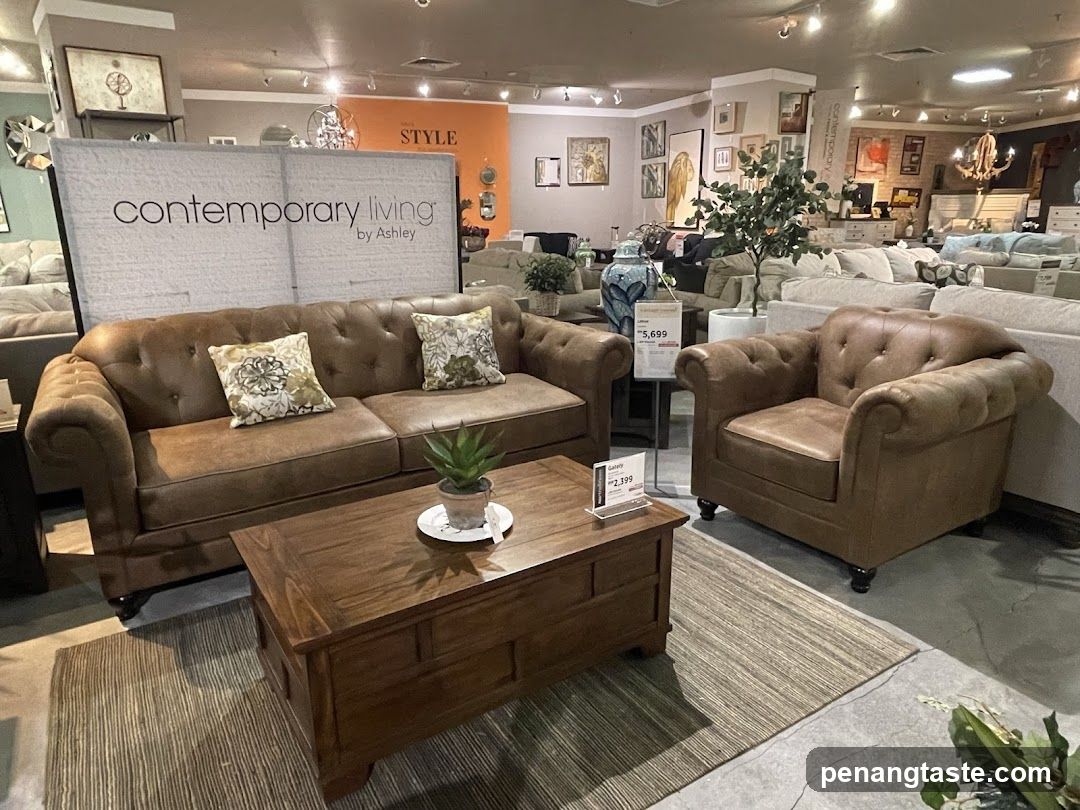 Living Room Furniture Display
